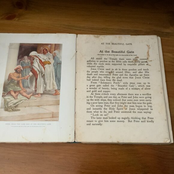 VINTAGE BOOK - 1932 - THE LIFE OF OUR LORD - SCRIPTURE STORIES FOR CHILDREN - Picture 8 of 12